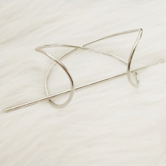 Minimalist Wire Hair Pins Hair Tie Bun Cage - Picture 9 of 10